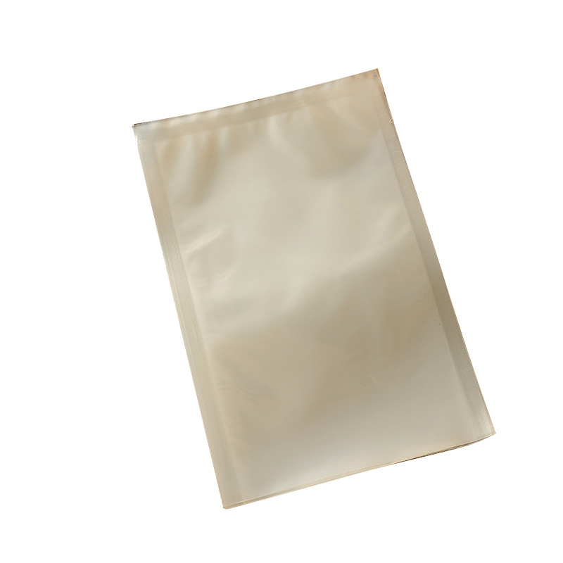 Bolsa transparente de envasado al vacío de aperitivos bolsa de envasado de alimentos de mariscos arroz productos secos fabricante de bolsas de sellado de tres lados en stock