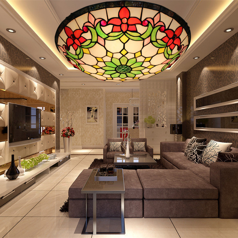 LED retro creative ceiling light for living room for bedroom