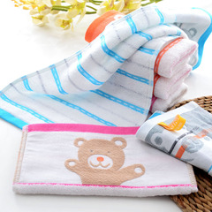 Children's towel wholesale 25*50 kindergarten towel face towel children's towel children's towel cute face hook towel