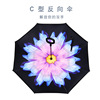 [Reverse Umbrella] Double -layer -free large C -handle reverse umbrella long -handle retro automatic advertising umbrella can logo