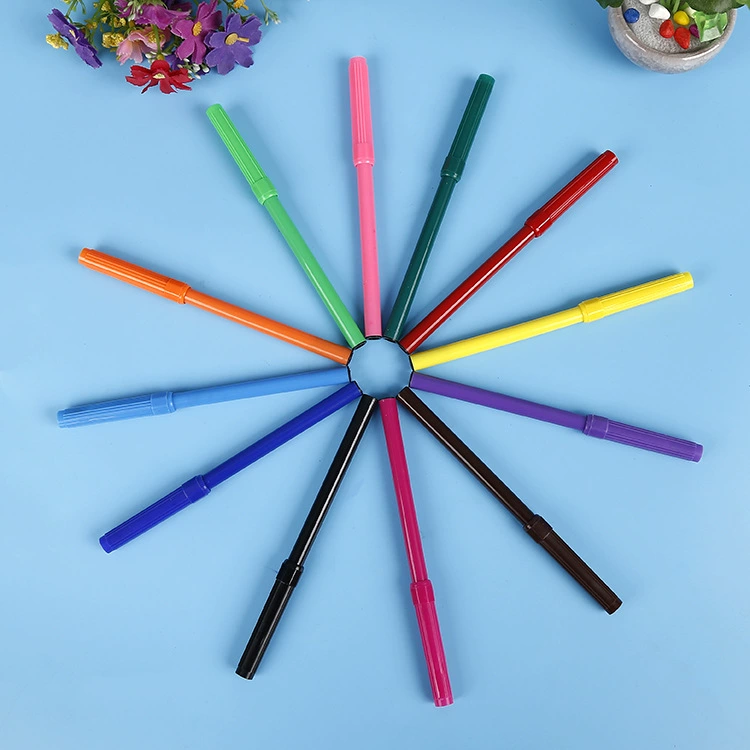 Акварельная ручка акварель производители Вэньчжоу Горячая Защита окружающей среды нетоксичный пользовательский фиксированный цвет можно стирать 12 видов цветов