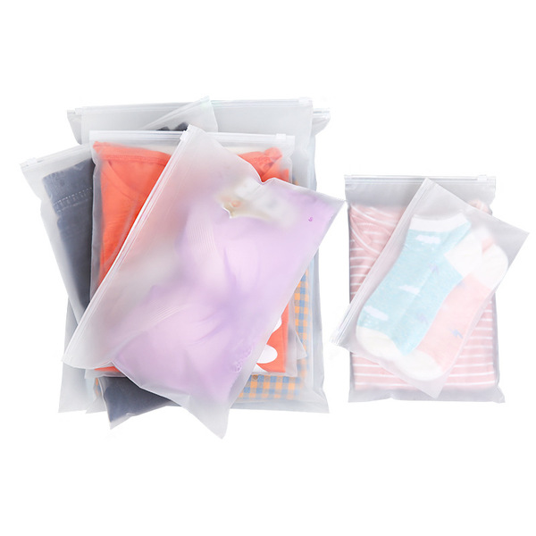 Matte plastic underwear with zipper
