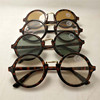 Crystal solar-powered, retro glasses, fashionable sunglasses, 2023 collection, wholesale