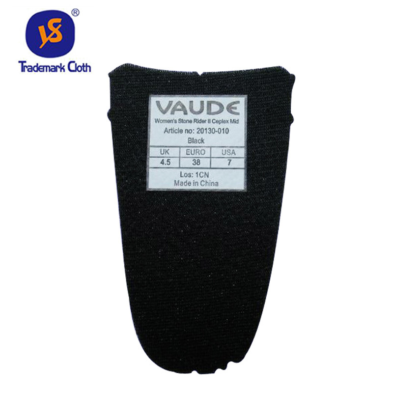 厂家供应鞋舌标加工鞋舌转印标二维码鞋舌标