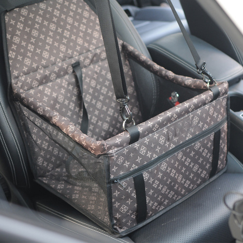 Pet Car Mat Mesh Hanging Organizer Breathable Waterproof Double Layer Pet Car Seat Cover for Outing and Travel