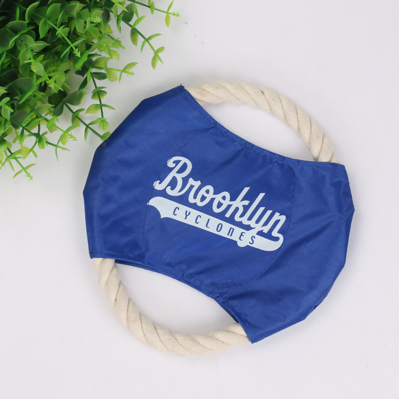 Frisbee de algodón para mascotas, juguetes de entrenamiento para perros, dientes molares para mascotas, juguetes para perros, comercio exterior, Frisbee especial para perros