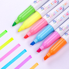 True Color Fluorescent Pens Watercolor Pens Colored Highlighters Note Pens Drawing Pens Student Stationery Lecture Underlining Pens