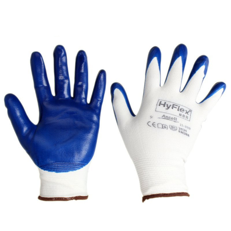 丁腈涂层防油劳保手套 工作搬运手套防滑耐磨损手套 安思尔11-900