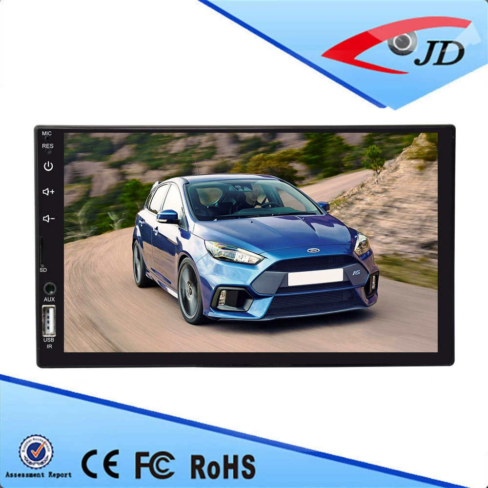 7-дюймовый двухшпиндельный автомобильный MP5 Bluetooth 7-дюймовый емкостный экран Автомобильный Bluetooth MP5-плеер поддерживает изображение заднего вида