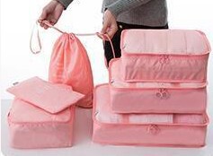 New twill waterproof travel storage bag clothing organization classification 6-piece suitcase storage bag 6-piece set