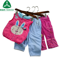 厂家供应二手衣服童装Children's clothing纯棉卡通甜美中童服装