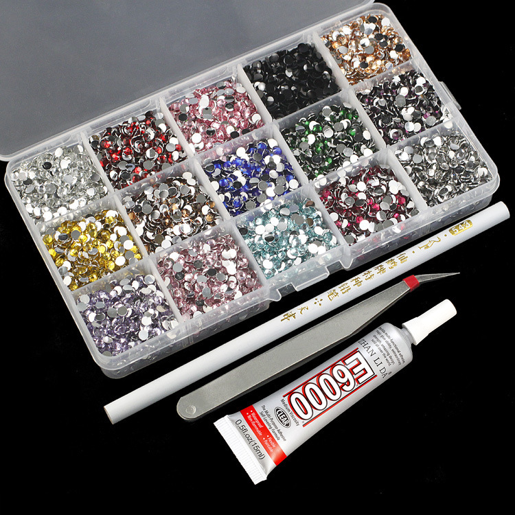 Nail Art Rhinestones, Phone Case Set, Hair Clips, Hair Accessories, Rhinestone Accessories, One-Piece Dropshipping, Exclusively for Cross-Border Supply