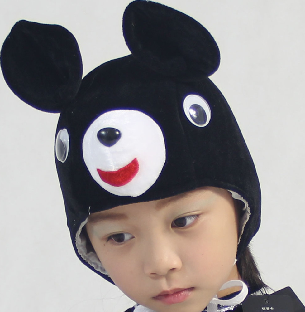 Estudiante etapa rendimiento niños padre-hijo rendimiento tocado dibujos animados animal León Zorro elefante oso modelado sombrero