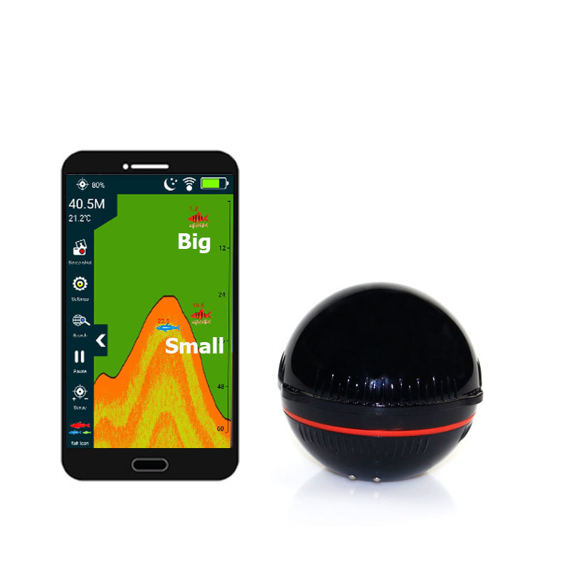 Erchang buscador de peces inalámbrico teléfono móvil Bluetooth inteligente sonar detector de peces submarino visual HD artefacto de pesca image 7