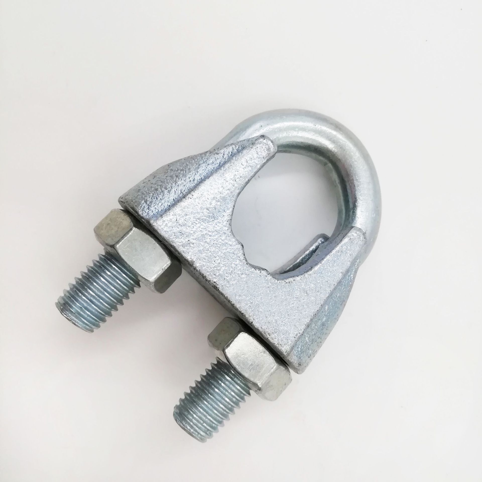 现货钢丝绳卡头钢丝卡扣重型钢丝绳卡钢丝绳夹头热镀锌u型DIN741