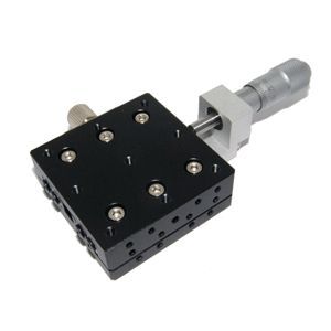 X轴50*50 LX50交叉导轨微调平台 LX50-C位移平台 微调架