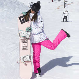 滑雪服 女冬季户外韩国透气保暖加厚单板双板滑雪衣女潮
