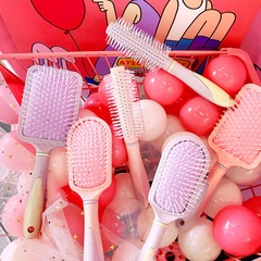 Cute Japanese and Korean airbag massage comb girl pink air cushion comb anti-static long hair comb curly hair comb hairdressing comb