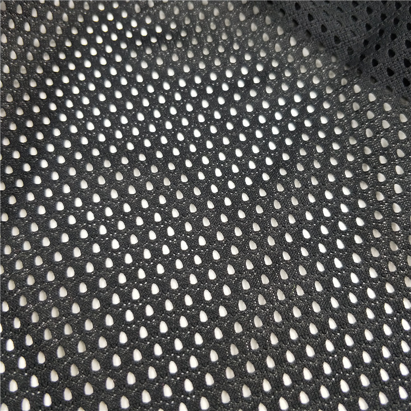 现货供应 时尚低弹子弹孔洞洞布 网眼布 箱包手袋鞋材复合面料