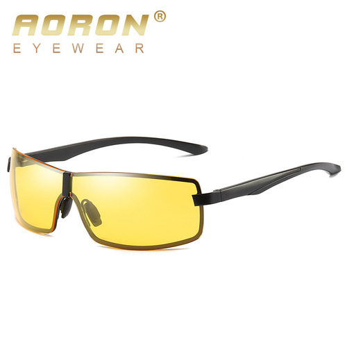 AORON New Men's Polarized Sunglasses Polarized Glasses Sunglasses Driving Night Vision Goggles Manufacturer Wholesale A519