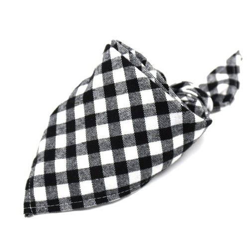 Cross-border 2024 maternal and child products Scottish style cotton baby scarf plaid triangle scarf children's large saliva towel
