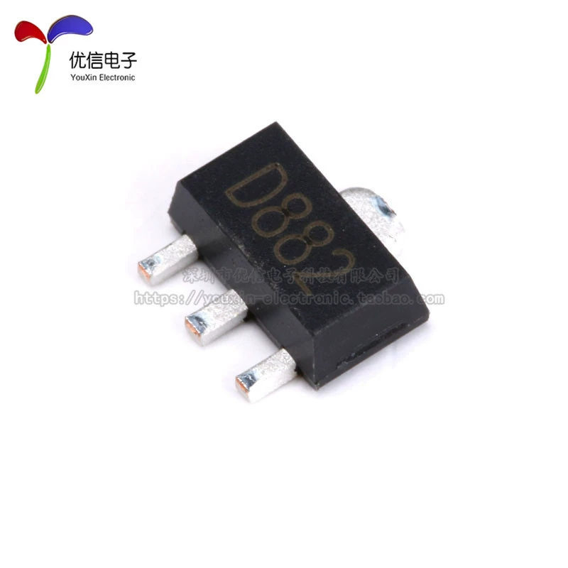 Original genuine D882 SOT-89 NPN transistor 30V/3A patch triode (5)