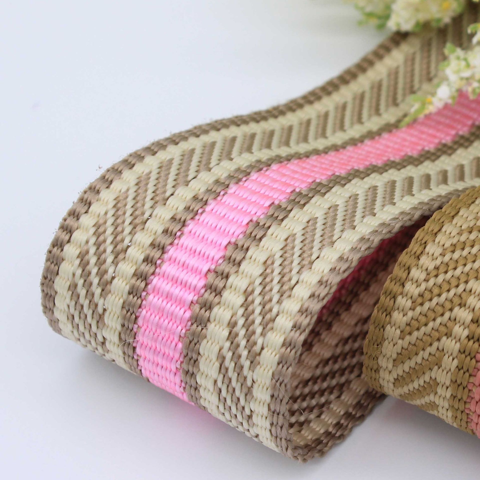 丙纶PP阻燃双人字织带地毯电热毯包边装饰条彩带现货花边时尚包边