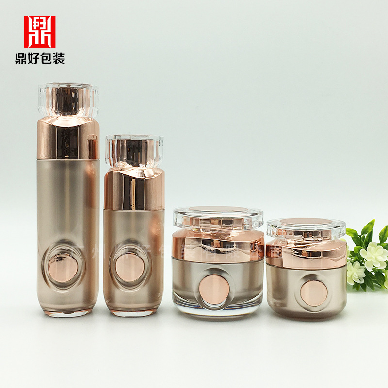 韩式高档钻石亚克力30ml50ml100ml真空瓶化妆品乳液瓶化妆品精华