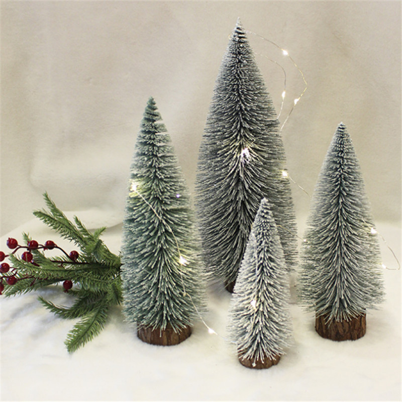 Árbol de Navidad blanco decoración de escritorio de Navidad decoración de árbol de Navidad mini decoración de árbol de Navidad al por mayor