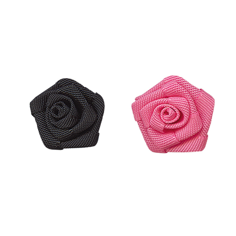 Yao Ming cinta flor decoración hecha a mano DIY joyería decorativa accesorios de ropa interior 3 puntos pentagrama Rosa