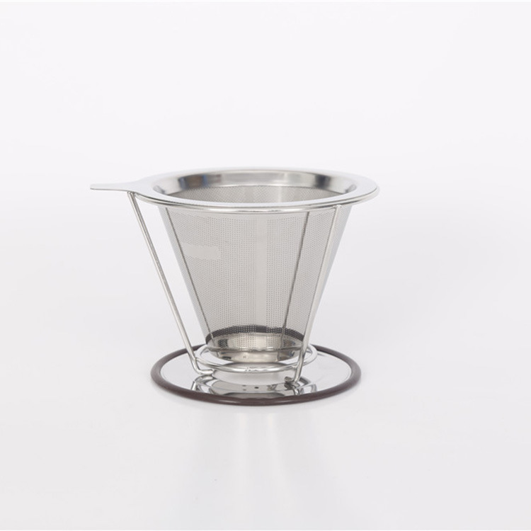 厂家热销咖啡过滤器自用咖啡过滤网锥形过滤用网304不锈钢滤网