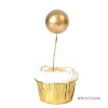 Factory direct selling Ins cold wind, golden ball silver ball color ball cake decoration plug -in foam ball accessories cake decoration