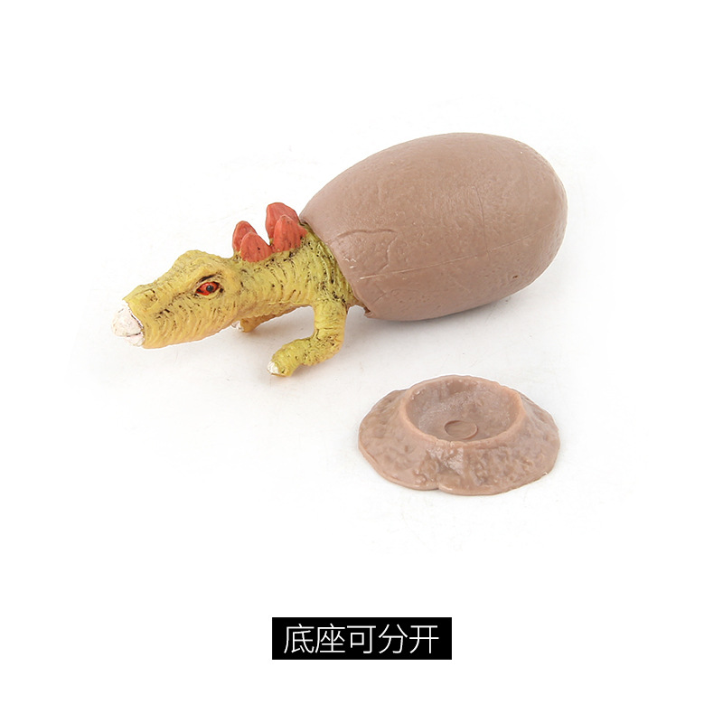Incubación de huevos de dinosaurio juguetes para niños 9 piezas de huevos de dinosaurio traje de incubación huevos de dinosaurio modelo hecho a mano en stock al por mayor