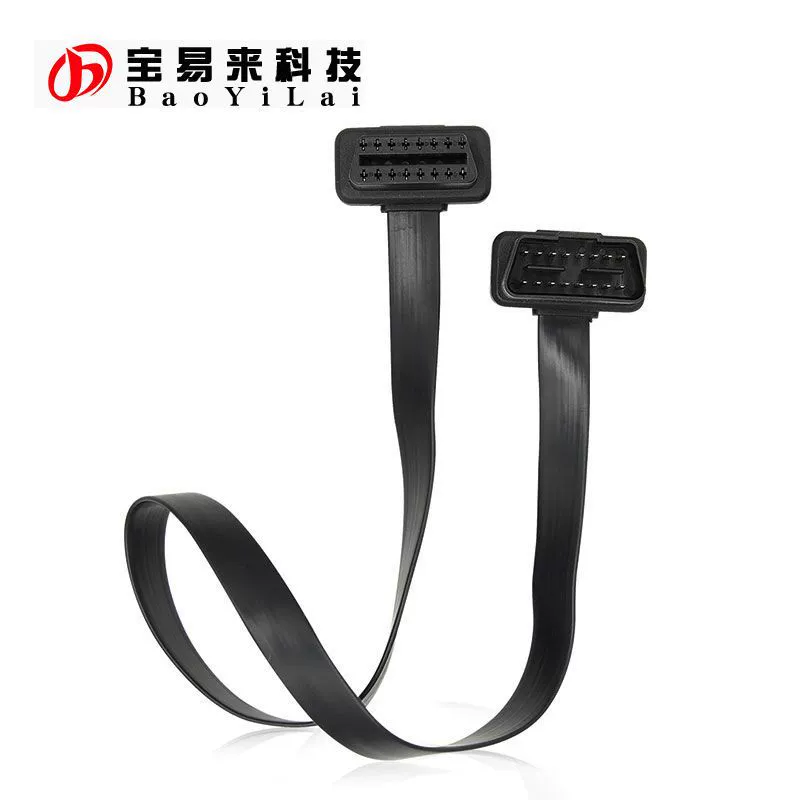 Высококачественный полный кабель иглы 60CM Удлинительный кабель OBD2 16pin от мужчины к женщине