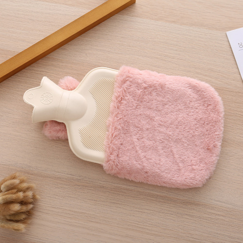 Hot water bottle filling hot water bottle flushing hand warmer explosion-proof cartoon baby warmer large plush cloth cover hand warmer