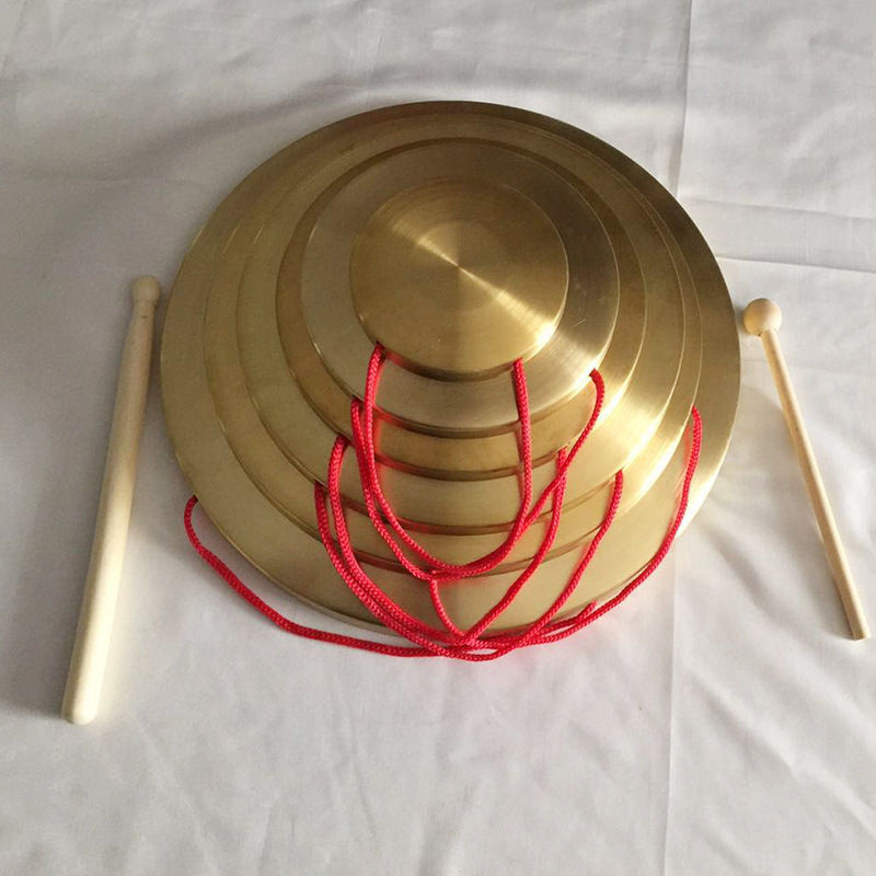 22cm Brass Doray Instruments, Percussion Instruments, Music Toys, School Doray, Three and a Half Sentences Props, Hand Gongs