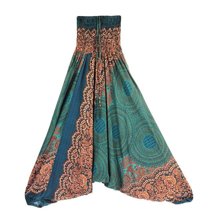 (Cross-border trading), yoga clothing for leisure, ethnic trousers, overall, boho style
