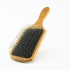 廠家直銷楠竹鋼針按摩梳 洗頭梳 鋼針假髮梳 按摩梳