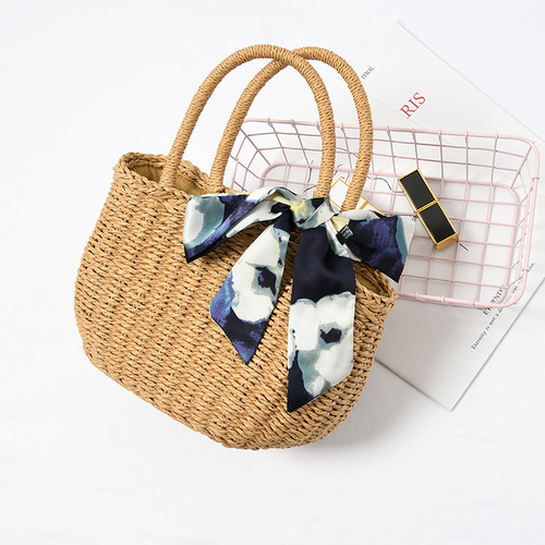 Korean style versatile decorative spring and summer tying bag handle silk scarf thin and narrow ribbon belt tie scarf ribbon scarf for women