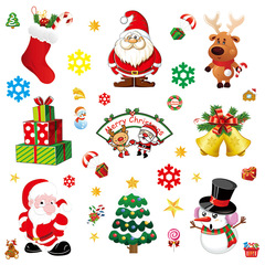 Christmas Decoration Supplies Christmas Static Clings Christmas Window Static Clings Santa Claus Sticker
