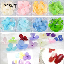 日系美甲饰品彩色花瓣紫阳花干花永生花指甲DIY装饰光疗甲贴饰花