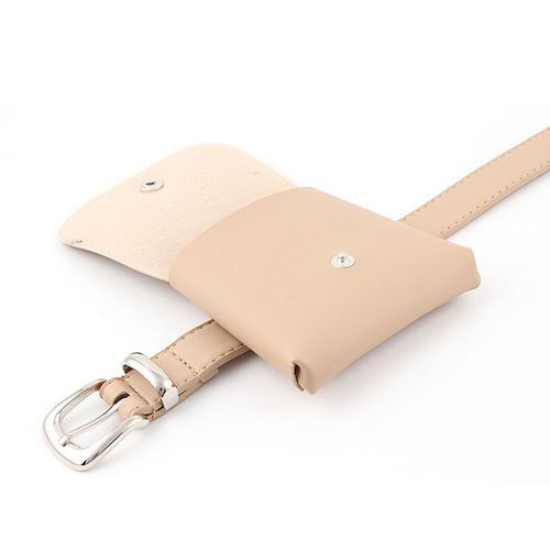 Korean version of the new trendy women's belt with bulging waist bag, belt, soft dress, shirt, decorative belt bag, creative style