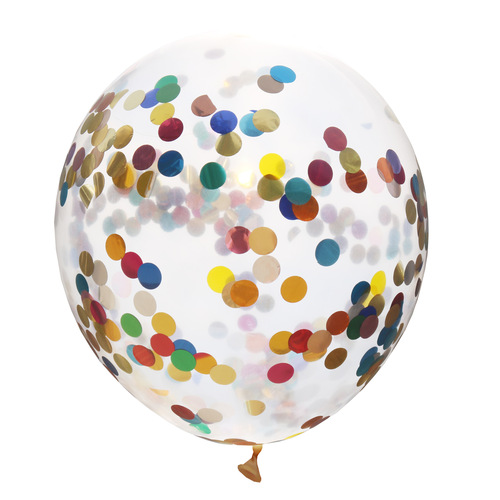 Factory wholesale transparent paper shred balloons, 12-inch colorful aluminum foil shiny balloons, Children's Day birthday decoration arrangement