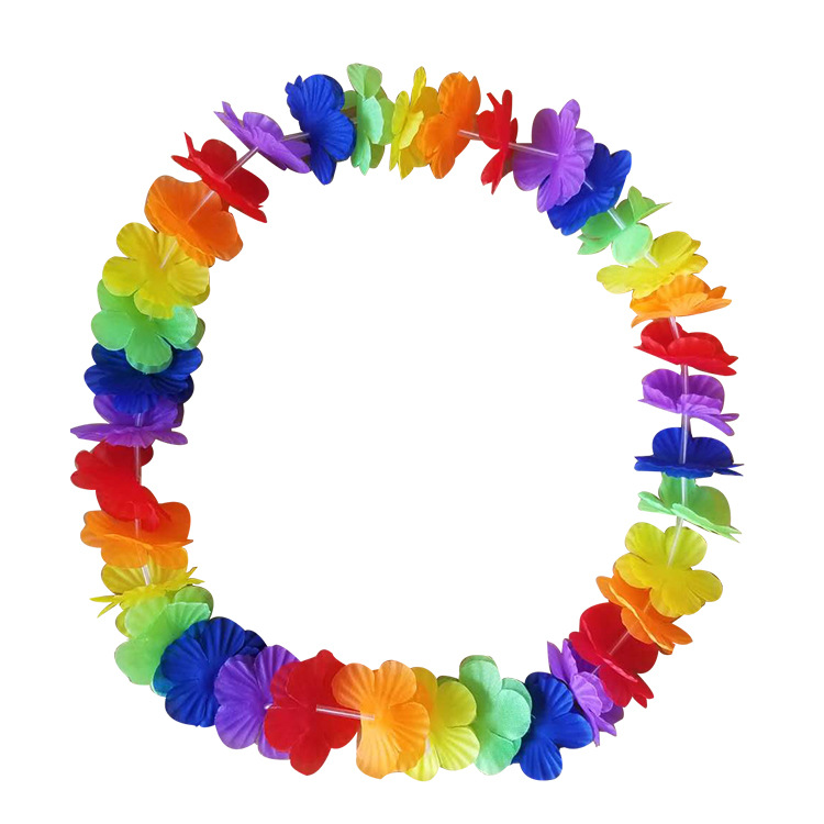 Color directo de fábrica guirnalda hawaiana varios guirnalda decorativa fiesta guirnalda porristas
