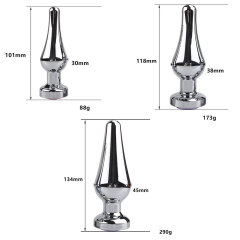 Metal anal plug in the back yard, anal external expansion, adult supplies, sexy flirting tools for men and women, wholesale one-piece drop shipping
