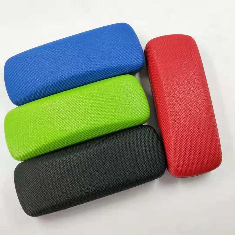 Factory wholesale candy color student leather iron optical lens myopia glasses case custom LOGO free shipping