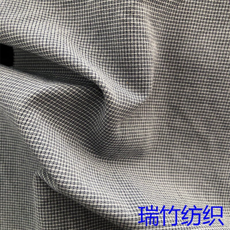 100阳离子点子四面弹 仿麻单面四面弹打底裤裙子服装面料免费拿样