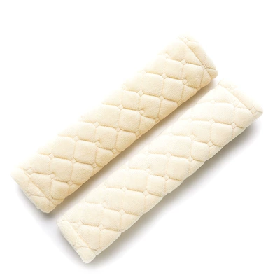 Seat belt shoulder pad Seat Belt Shoulder Pad Plush - beige-27x65
