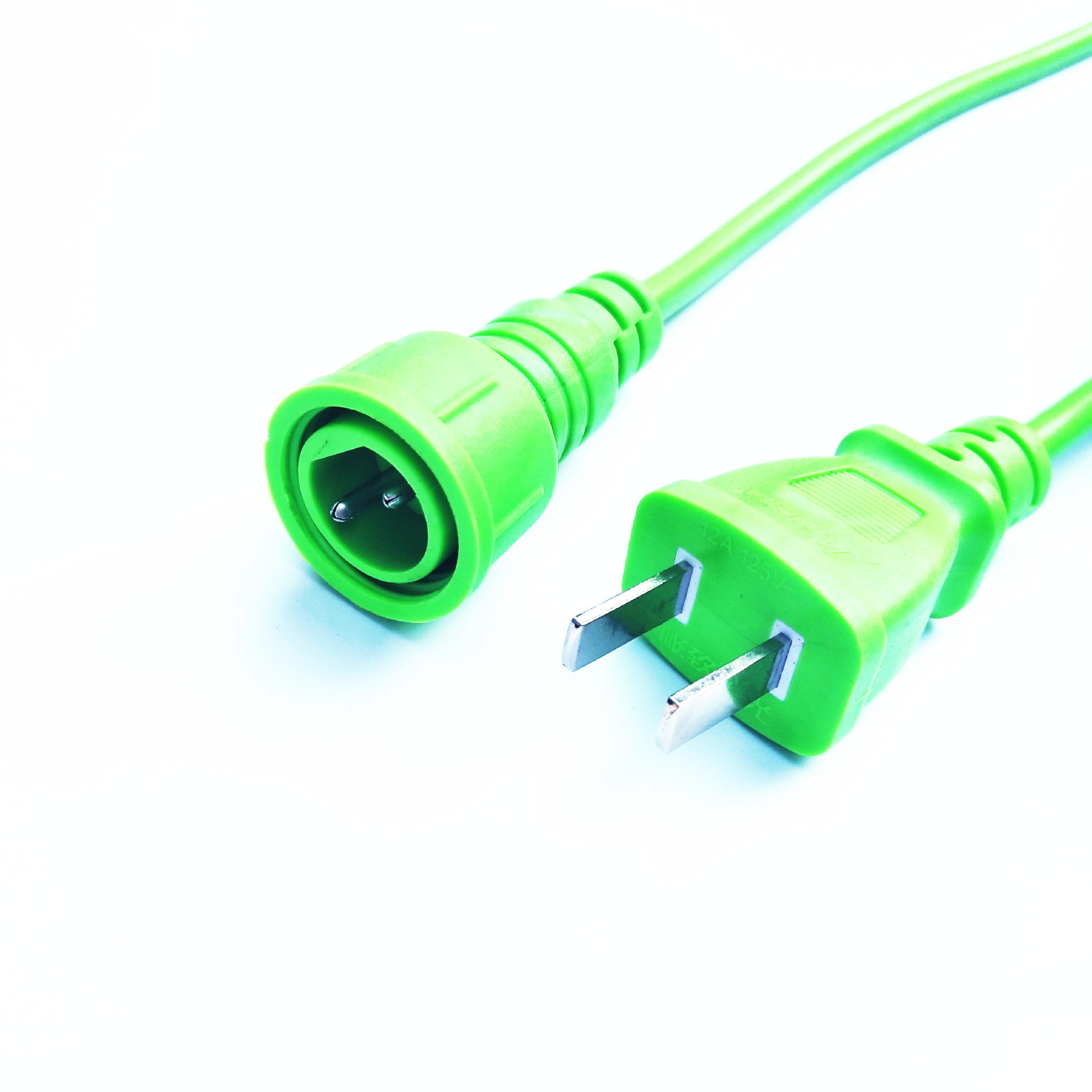 国标插头延长线2芯国标电源延长线国标3插头线带有防水头