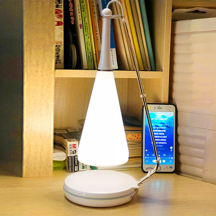 跨境新款创意led小夜灯智能家居产品手机无线蓝牙音箱充电台灯